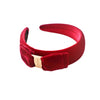 4cm Velvet Buckle Band Red SS526