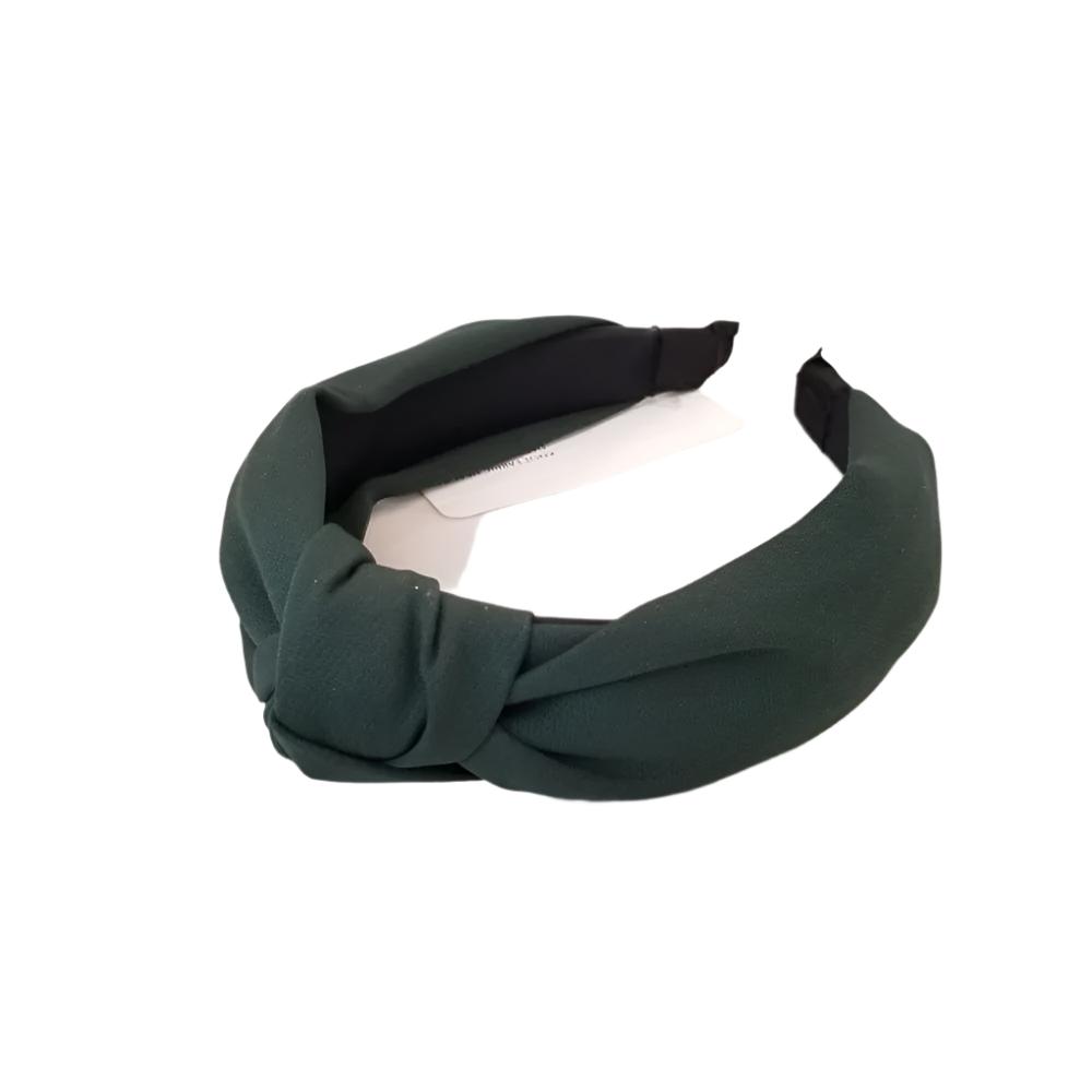 Knot Fabric Headband  Dark Green VB10