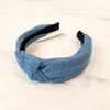 Woven Knot Wide Headband Blue VB11