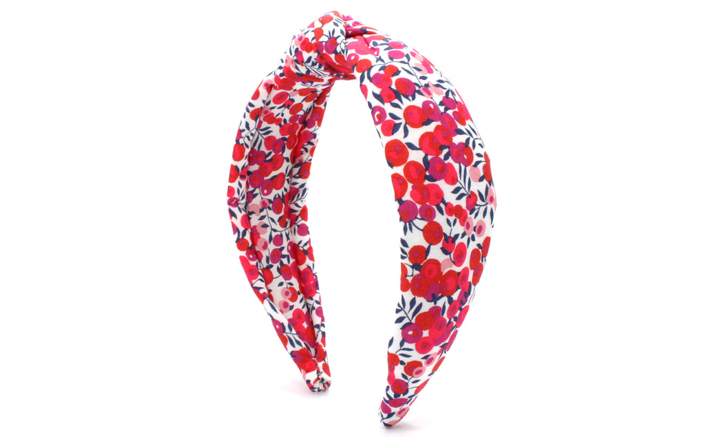 4cm Padded Liberty Knot Band - Wiltshire Berry Red - LB2303