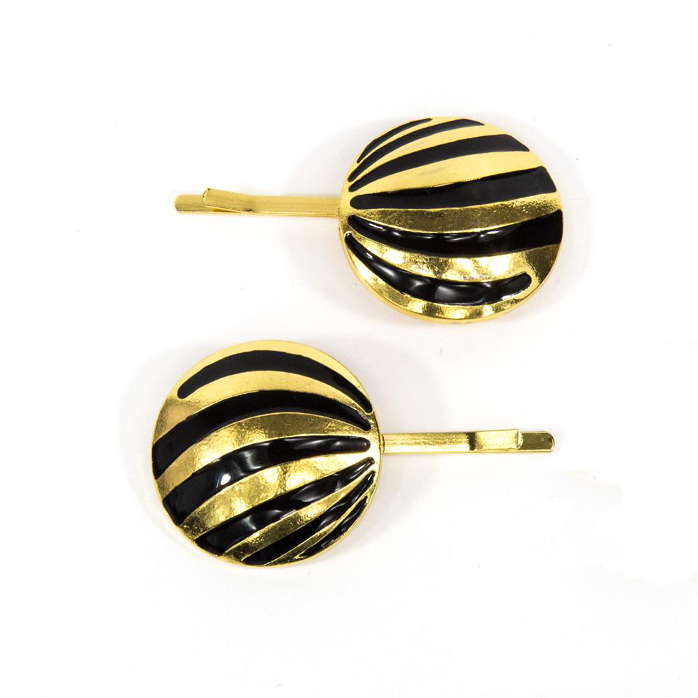 Ruby Willow Zaria Clips Black/Gold HC722